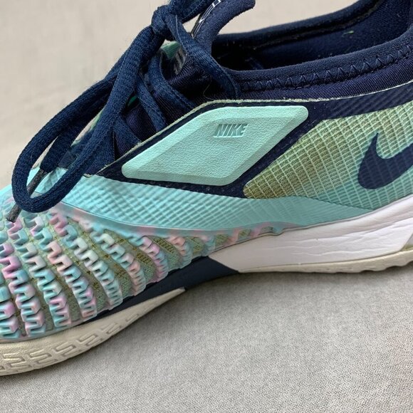 Nike Womens Tennis Shoes 8.5 Blue Court React Vapor NXT Glacier Ice CV0742-402 - Picture 9 of 15